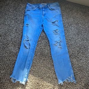 Zara Distresses Jeans